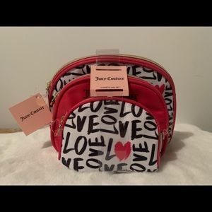 Juicy 3pc Cosmetic bag set